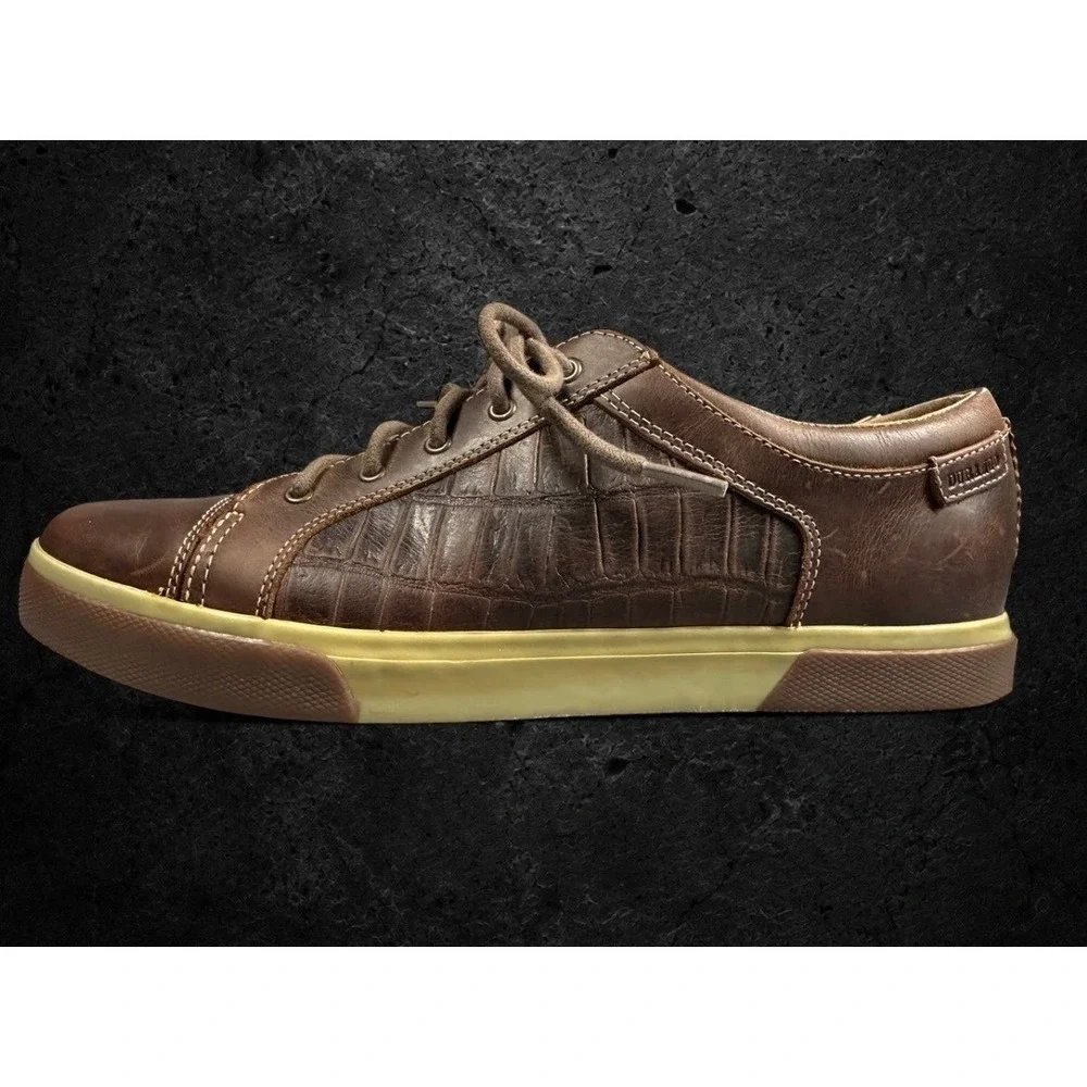 Durango Music City Leather Sneakers 11 Brown Gator‎ Embossed Western Lacer Mens